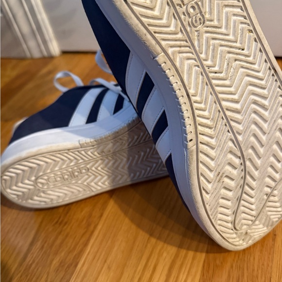 Adidas Men's Blue and White Sneakers - Picture 3 of 5